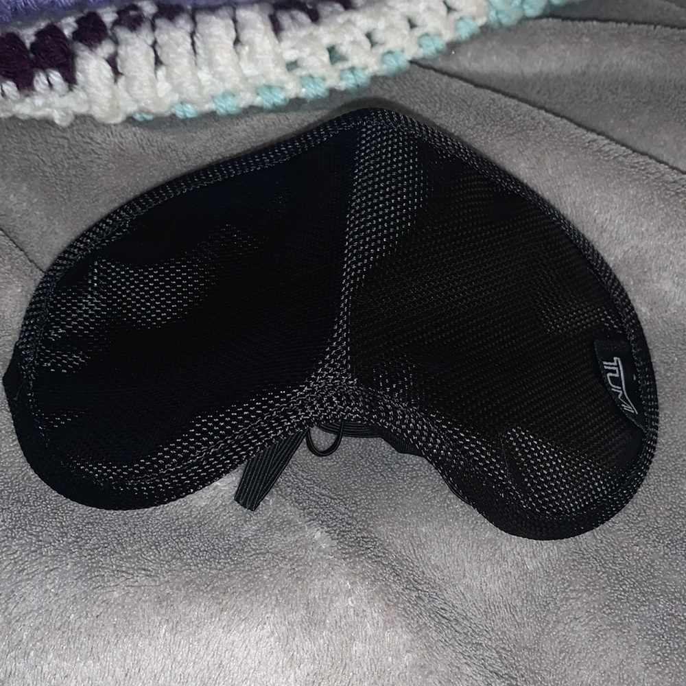 ❤️‍🔥BOGO FREE TUMI Sleep Mask Eye Travel Black Relax Plane Self Care Spa